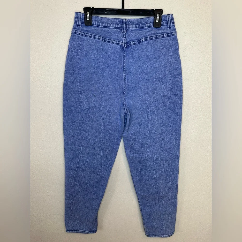 90s LA Blues High Waisted Stone Wash Mom Jeans Women’s Size 16 Tapered Leg - Picture 5 of 10